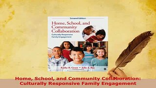 PDF  Home School and Community Collaboration Culturally Responsive Family Engagement Read Full Ebook