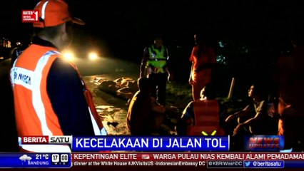 Kecelakaan Bus di Tol Palikanci Tewaskan 3 Orang