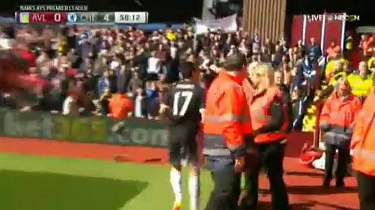 Pedro 2 nd Goal Aston Villa 0 - 4 Chelsea Premier League 2-4-2016