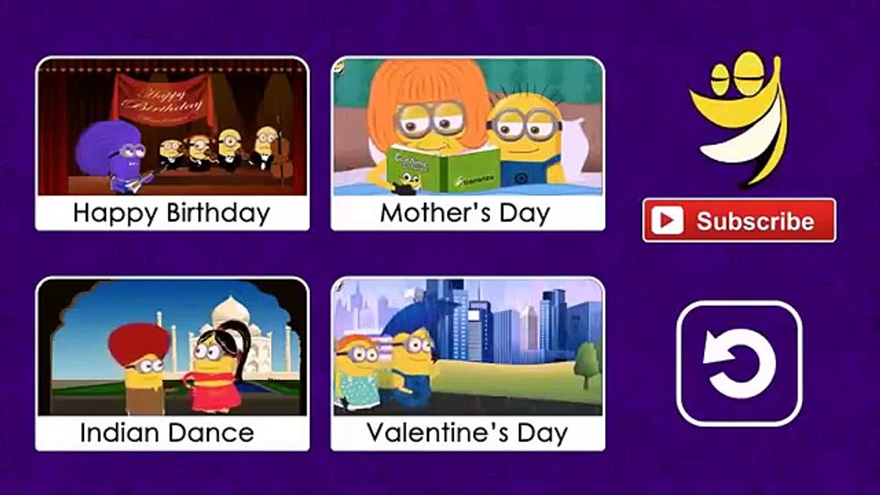 les minions Joyeux anniversaire (Happy Birthday Song ) ~ drôle dessin animé