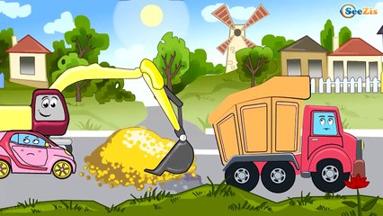 Voiture de police et Tom la dépanneuse | Voitures et camions dessins animés pour les enfan