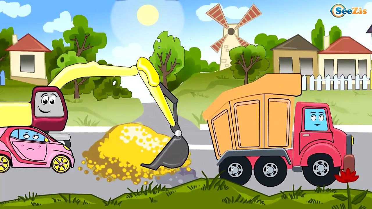 Voiture de police et Tom la dépanneuse | Voitures et camions dessins animés pour les enfan