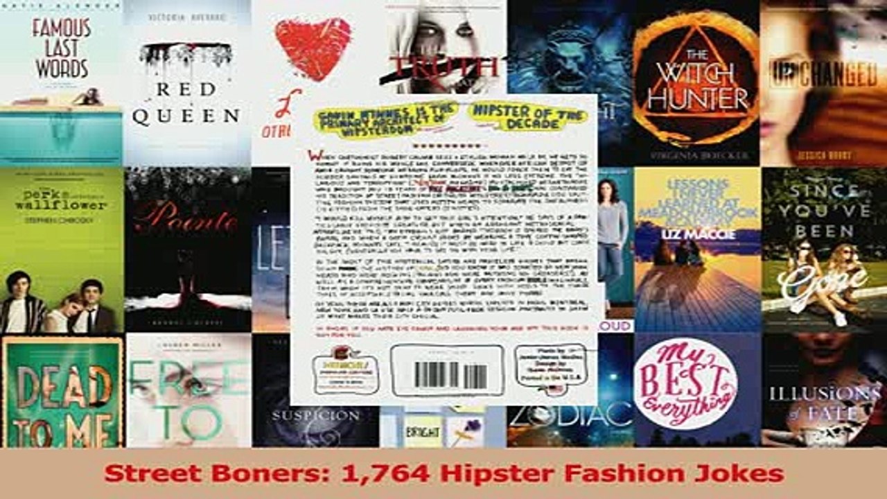 Read  Street Boners 1764 Hipster Fashion Jokes PDF Online