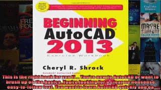 Beginning AutoCAD 2013