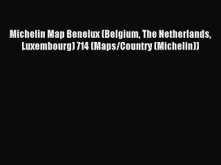 Descargar video: Read Michelin Map Benelux (Belgium The Netherlands Luxembourg) 714 (Maps/Country (Michelin))