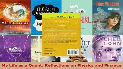 Read  My Life as a Quant Reflections on Physics and Finance Ebook Free