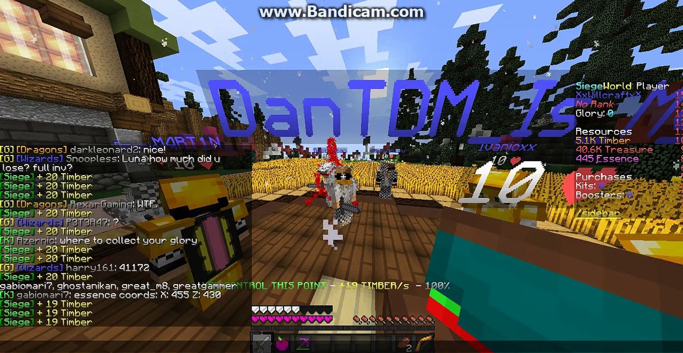 Minecraft Siege World #1 Timber Capture!