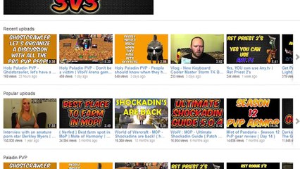 Holy Paladin PVP - New youtube laytout