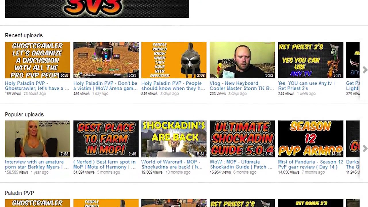 Holy Paladin PVP - New youtube laytout