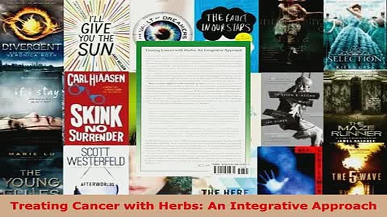 PDF  Treating Cancer with Herbs An Integrative Approach Download Online