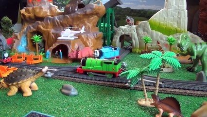 New Thomas & Friends Samson, Thomas, & Percy at the Dinosaur Park!