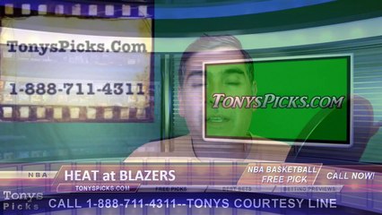 Portland Trailblazers vs. Miami Heat Free Pick Prediction NBA Pro Basketball Odds Preview 4-2-2016