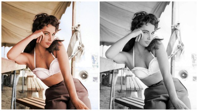 Всемирно известные черно-белые снимки в цвете