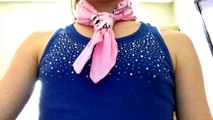 How to tie a cravat also referred to as a chefs knot