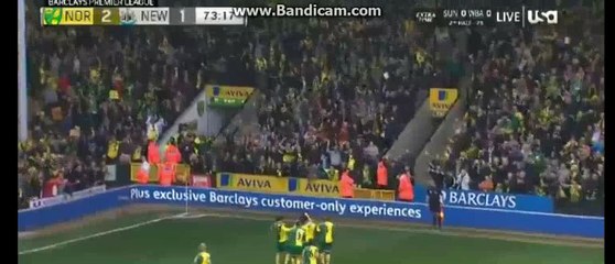 Dieumerci Mbokani 2-1 HD - Norwich 2-1 Newcastle 02-04-2016