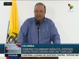 Colombia: gob. señala a atentado contra Córdoba como 