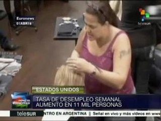 Tasa de desocupación semanal en EE.UU. aumenta a 11 mil personas