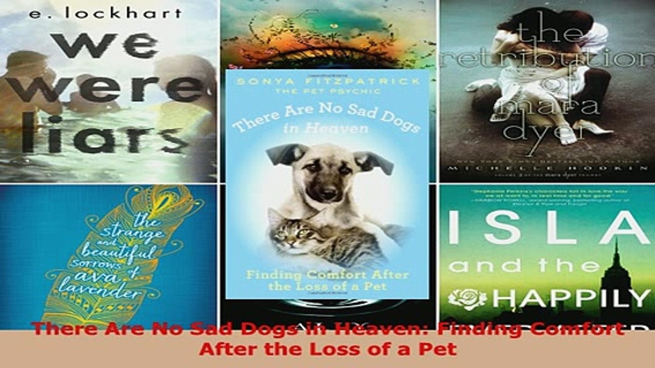 PDF  There Are No Sad Dogs in Heaven Finding Comfort After the Loss of a Pet Read Full Ebook