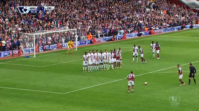 Payet met un nouveau coup franc extraordinaire | West ham vs Soke City