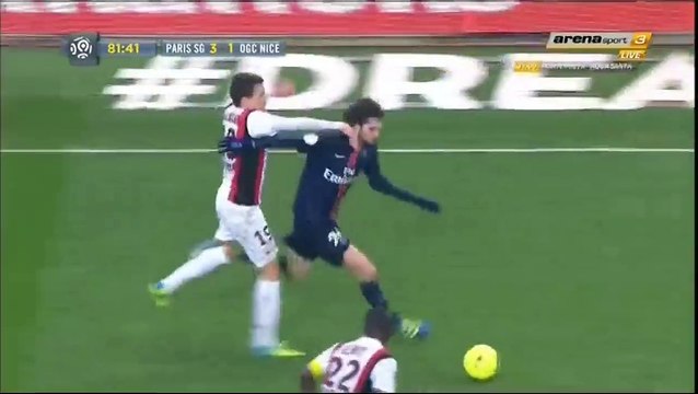 4-1 Zlatan Ibrahimovic Hattrick Goal - PSG v. Nice 02-04-2016