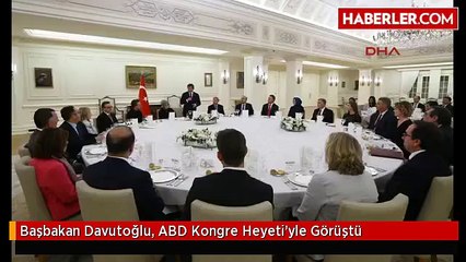 Başbakan Davutoğlu, ABD Kongre Heyeti'yle Görüştü