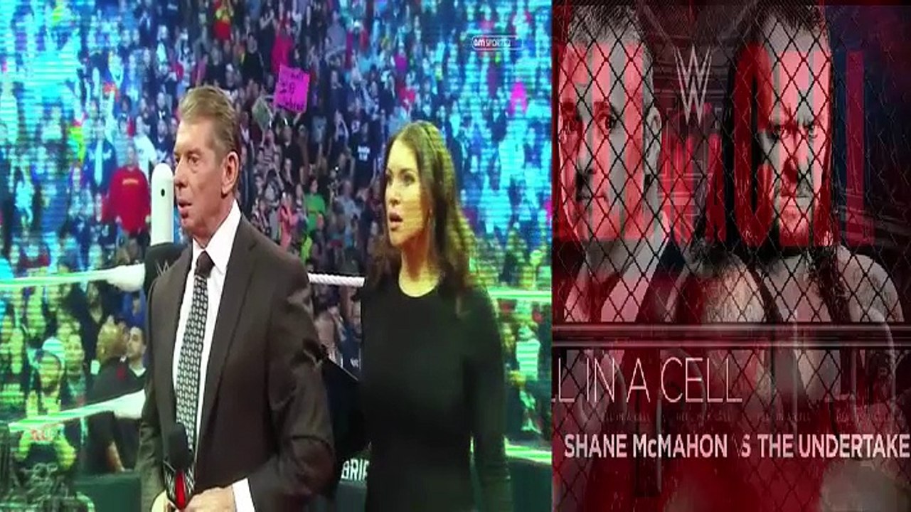 Shane McMahon attacks The Undertaker before WrestleMania: Raw, March 28, 2016