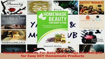 Download  Homemade Beauty For Baby  You Tips And Recipes for Easy DIY Homemade Products Ebook Free
