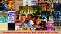 Download  Resource Management for Individuals and Families PDF Free