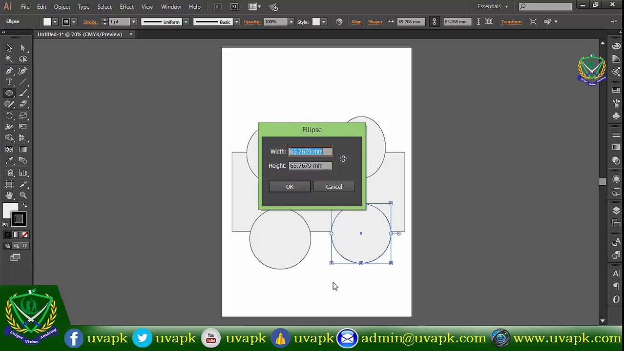 Lecture 6 how to use shape tool in adobe Illustrator In Hindi Urdu