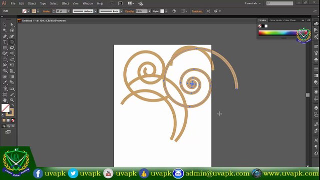 Lecture 8 how to use line arc rectangular tool in adobe Illustrator In Hindi Urdu