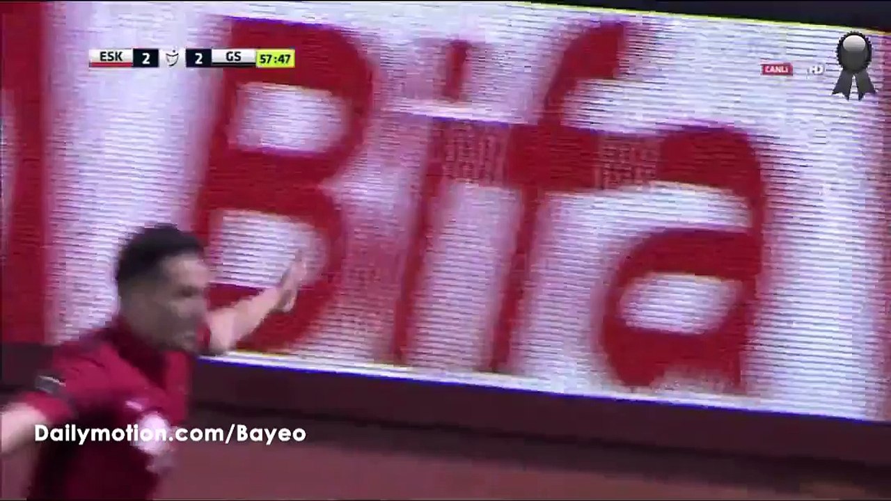 Anel Hadzic Goal HD - Eskisehirspor 3-2 Galatasaray - 02-04-2016