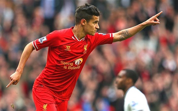 Coutinho Goal Liverpool vs Tottenham 1-1 All Goals & Highlights 02/04/2016