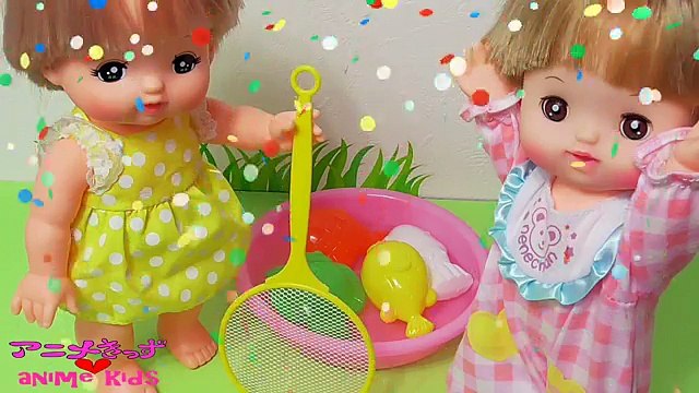 メルちゃん ネネちゃん おさかなすくい であそぶよ♫ テレビ 映画 おもちゃアニメ アニメきっず animekids animation BabyDoll mellchan toy