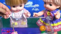 メルちゃん ネネちゃん ヨーヨー釣り で遊ぶよ♫  おもちゃ アニメ animekids アニメきっず animatoin BabyDoll Mellchan Toy
