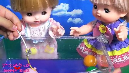 メルちゃん ネネちゃん ヨーヨー釣り で遊ぶよ♫  おもちゃ アニメ animekids アニメきっず animatoin BabyDoll Mellchan Toy