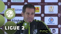 Conférence de presse FC Metz - Chamois Niortais (2-0) : Philippe  HINSCHBERGER (FCM) -  (CNFC) - 2015/2016