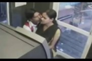 Pakistani couple kissing in ATM machine