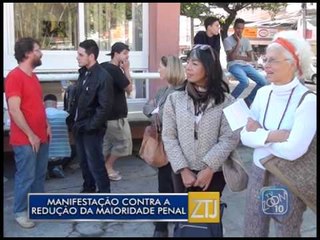 30-06-2015 - MANIFESTAÇÃO CONTRA REDUÇÃO DA MAIORIDADE PENAL - ZOOM TV JORNAL
