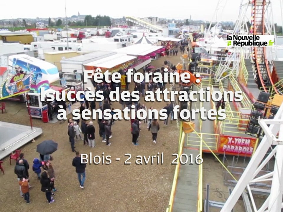 VIDEO.  Fête foraine de Blois : le succès des attractions à sensations fortes