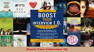 PDF  Boost Your Interview IQ Download Full Ebook