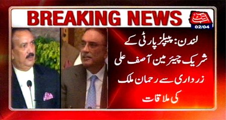 London: Rehman Malik meets PPP Co-Chairman Asif Ali Zardari