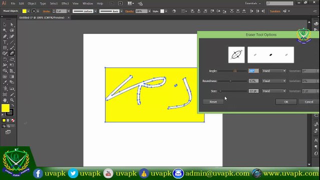 Lecture 12 how to use erase scissor knife tool in adobe Illustrator In Hindi Urdu