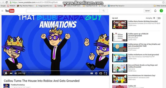 Bb Reacts 4 Caillou Turns The House Into Roblox And Gets Grounded Video Dailymotion - caillou gets grounded in roblox youtube