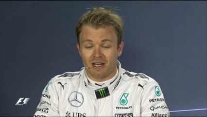 Grand Prix de Bahrein - Réaction de Rosberg après les qualifications