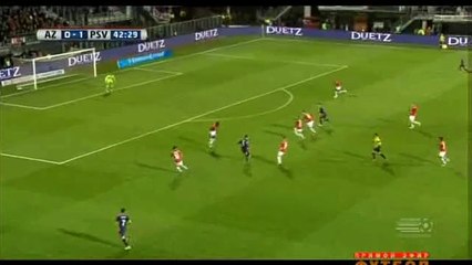 Marco van Ginkel Goal - AZ Alkmaar 0 - 2 PSV - 02-04-2016