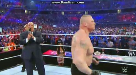 Wrestlemania 32 Paul Heyman presents Brock Lesnar