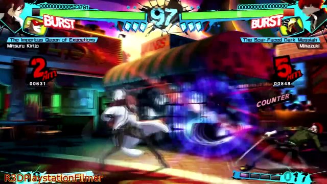 Persona 4 Arena Ultimax Arcade - Match #8: Mitsuru Kirijo Vs. Minazuki - Ending {English, HD}