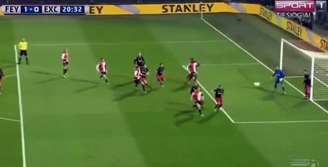 Dirk Kuyt Goal HD - Feyenoord 1 - 0 Excelsior - 02-04-2016