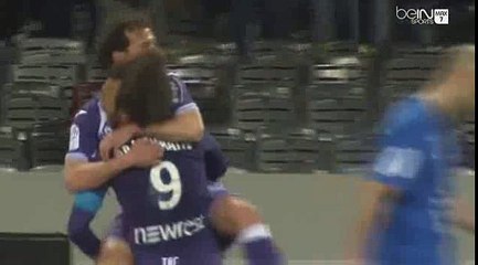 Martin Braithwaite Goal - Toulouse 2 - 0 Caen - 02-04-2016
