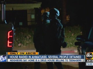 Several detained during Ahwatukee house raid